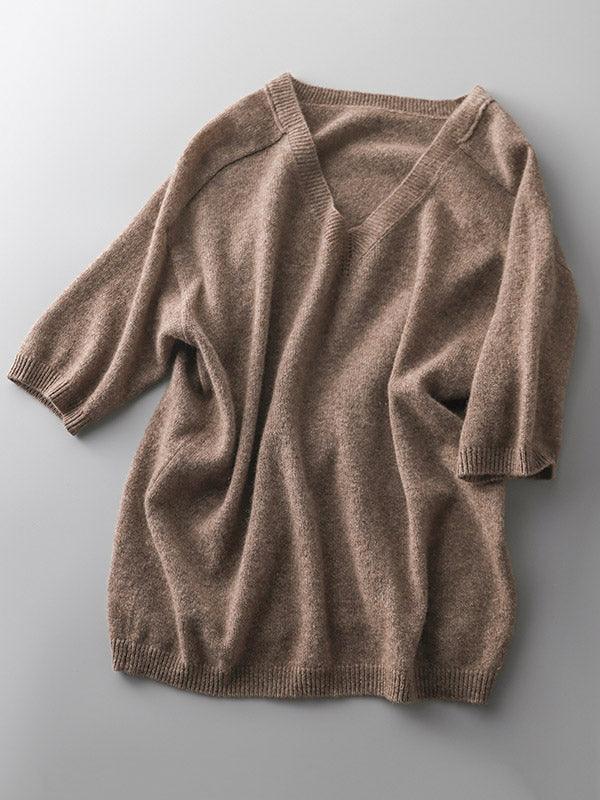 WW | Luxury soft cashmere V-neck sweater for women