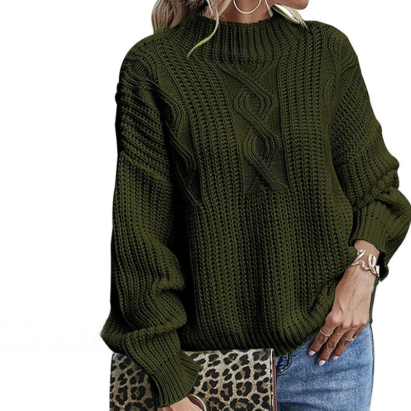 WW | Stylischer Pullover Aus Gedrehtem Strick für Damen