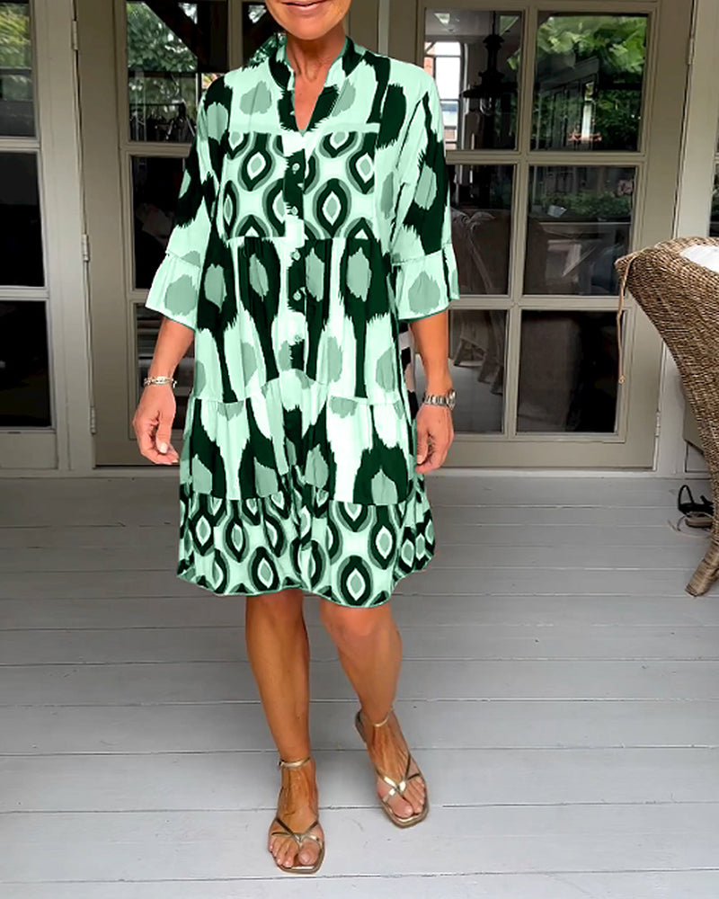 Frances - Half Sleeve Casual Dress