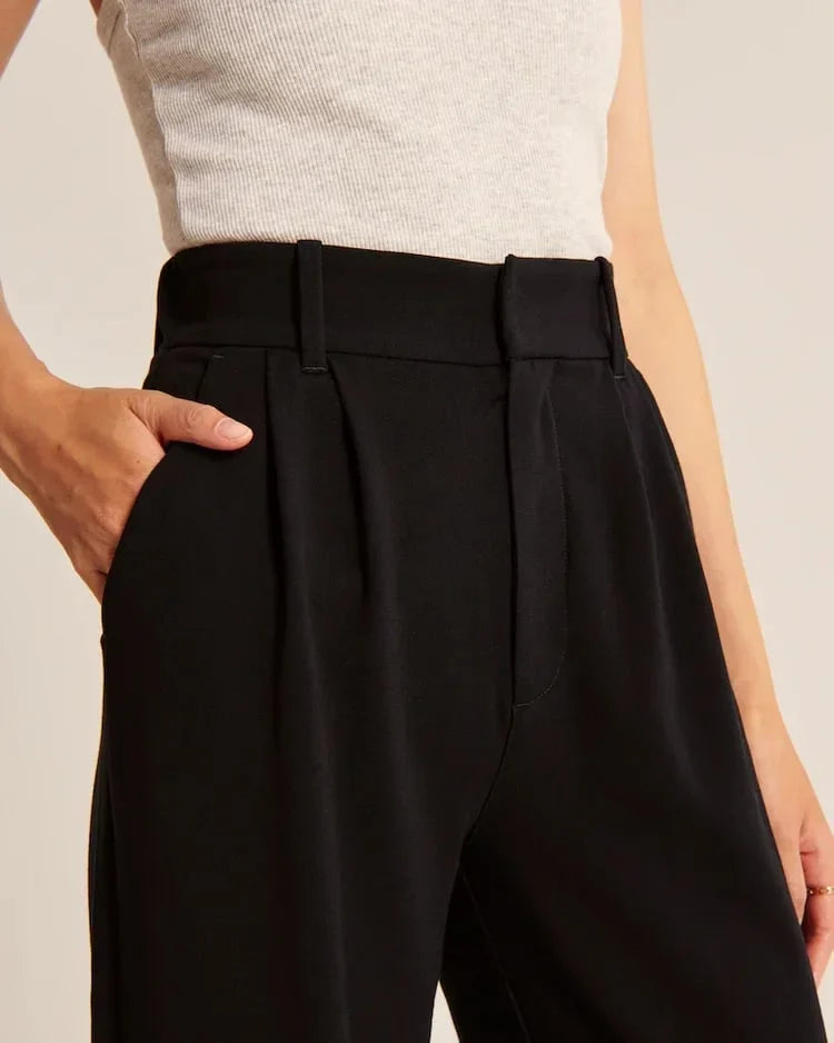 WW | High-Waisted Wide-Leg Palazzo Trousers