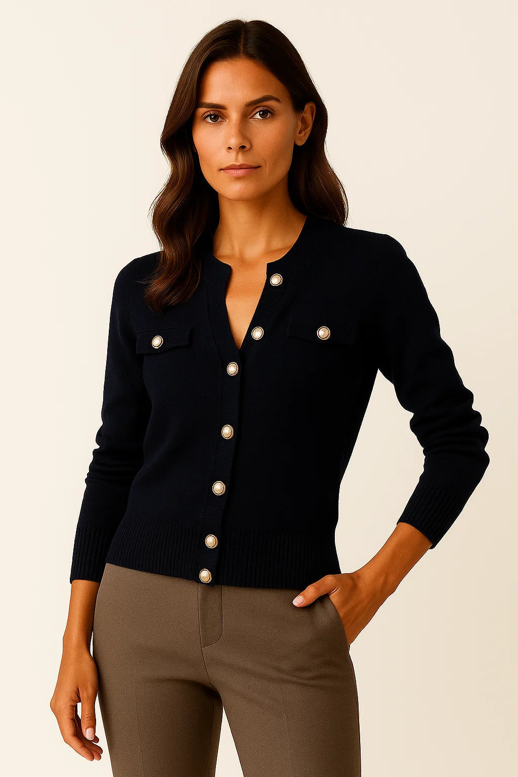WW | Modern, comfortable cardigan with long sleeves