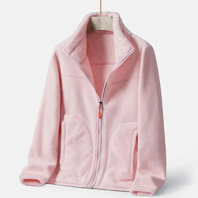 WW | Damen Doppelreiher-Fleecejacke