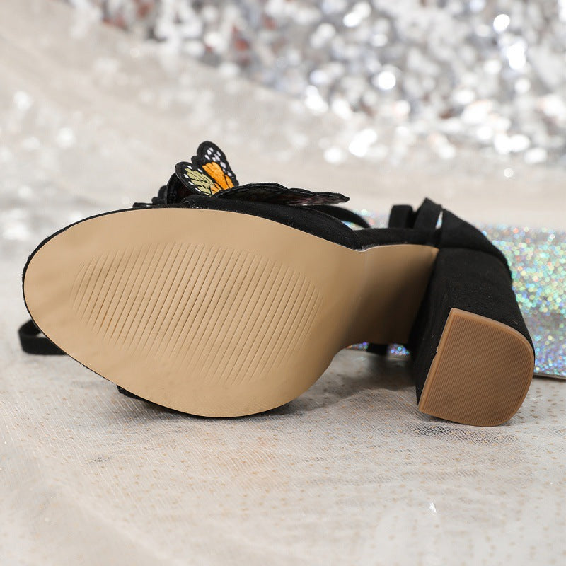 WW | Orthopädische Damen Schmetterling High Heel Sandalen