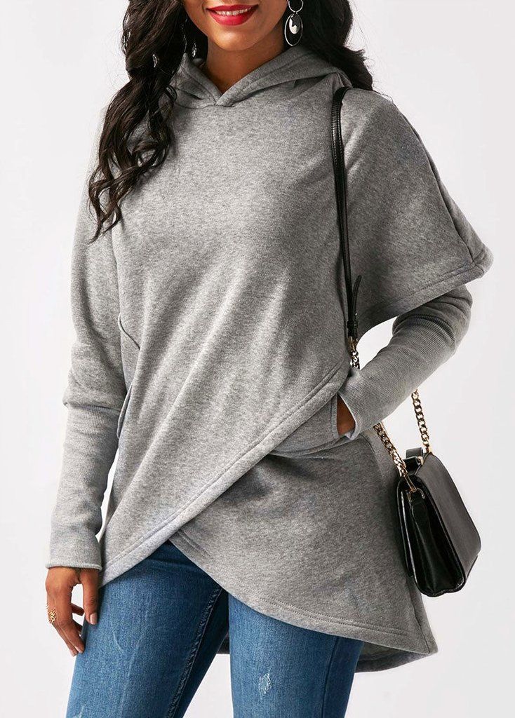 WW | Modischer asymmetrischer Hoodie