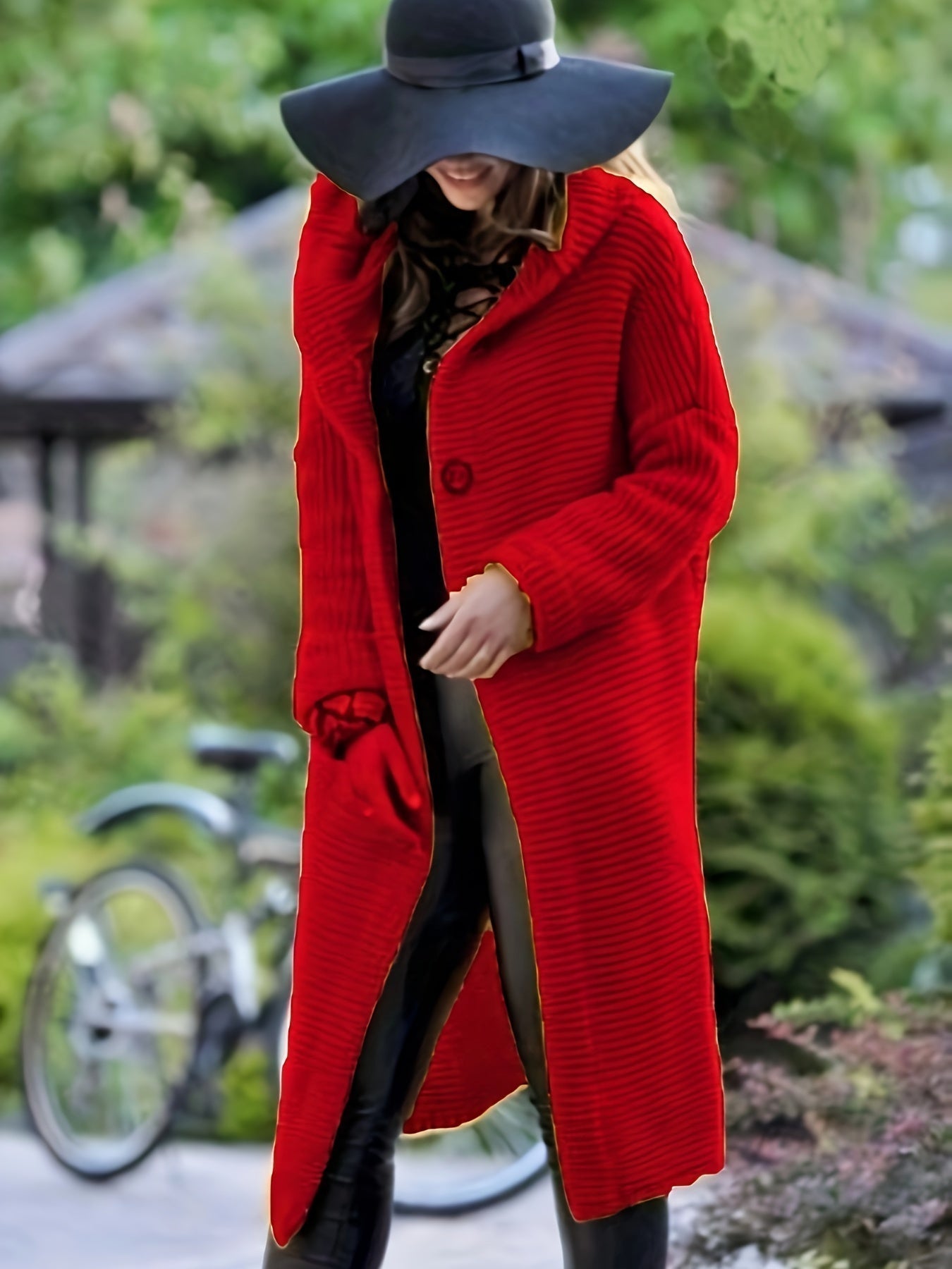 WW Kapuzenwärmer Wollstrickwaren-Cardigan Für Damen | Perfekt Für Lässige Tage