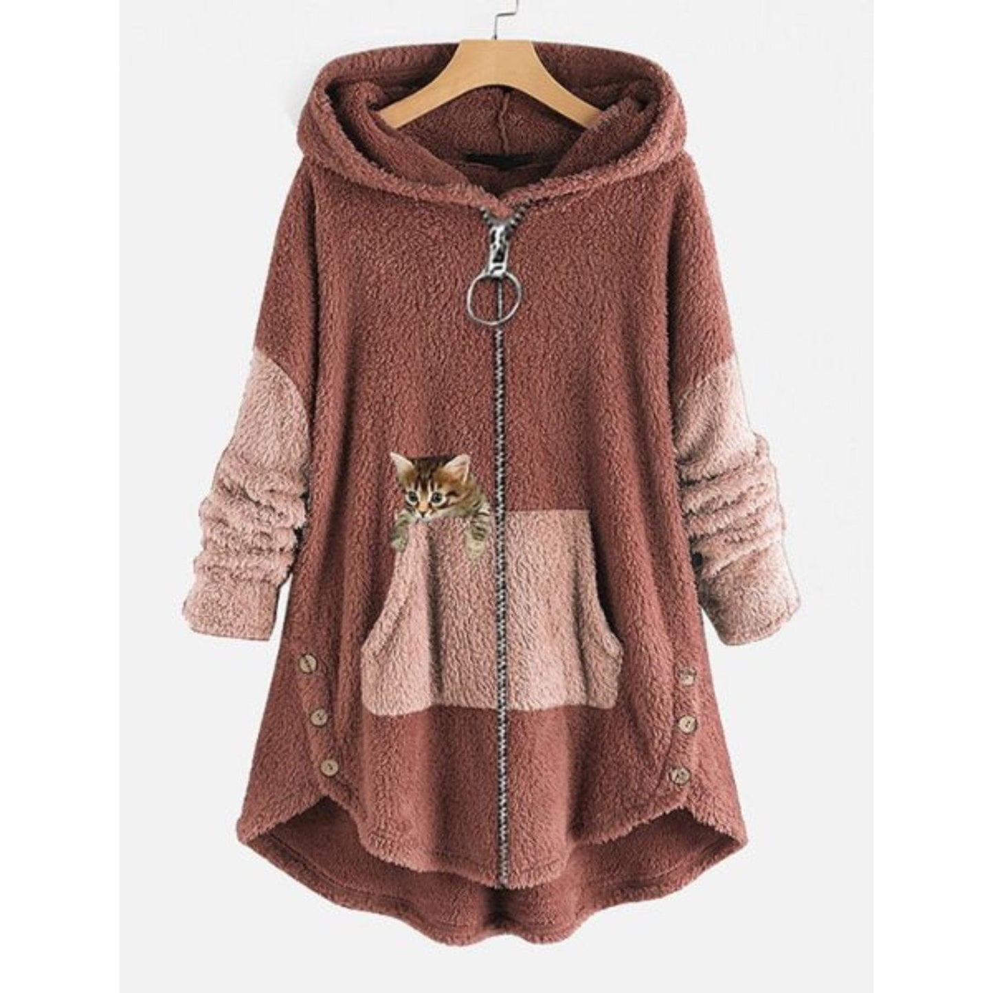 WW | Plus Size Fleece Jacket - Perfect for Everyday Wear and Outdoor Activities for Women