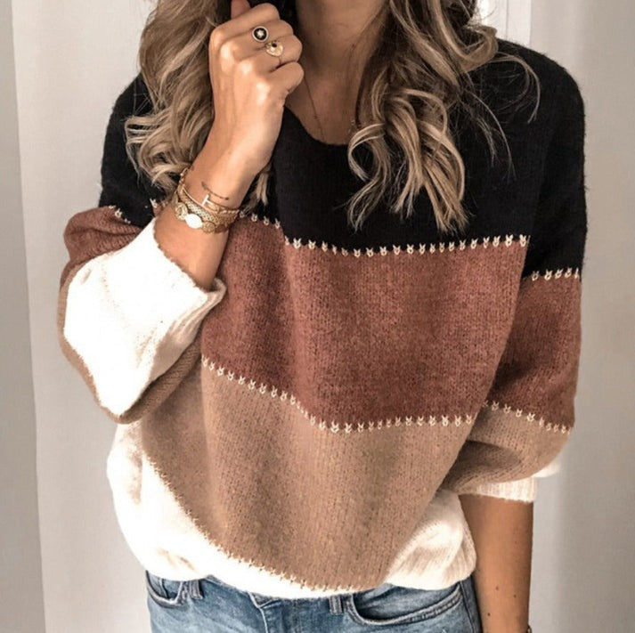 WW | Gestreifter Pullover Für Einen Klassischen Look Für Frauen