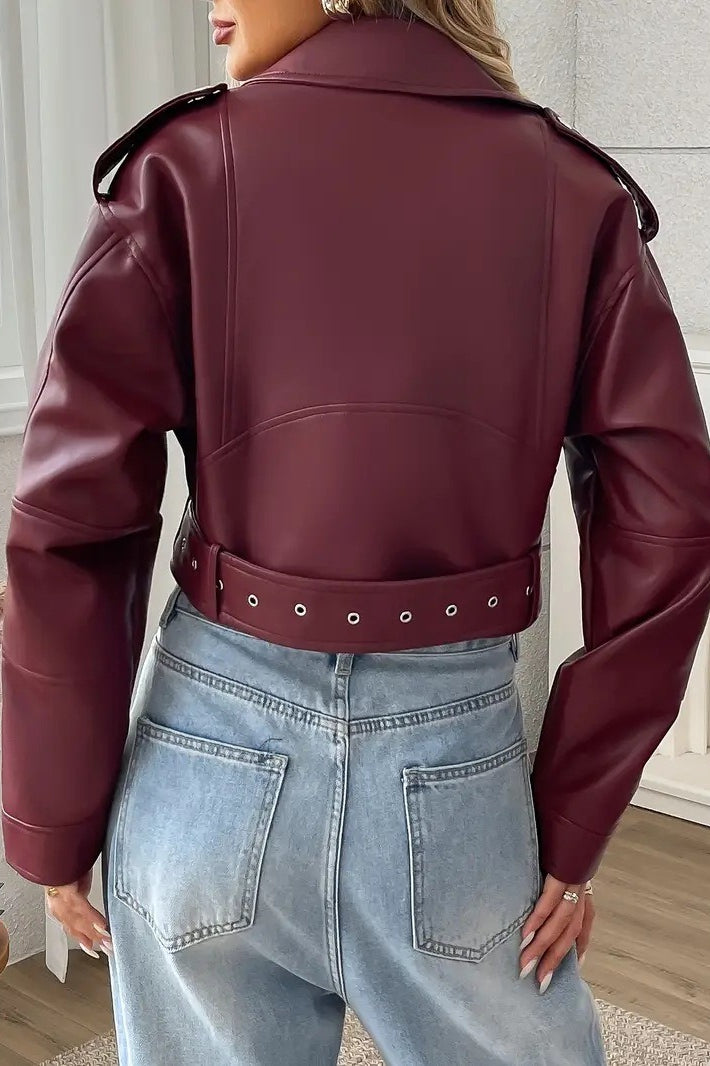 WW | Short leather jacket