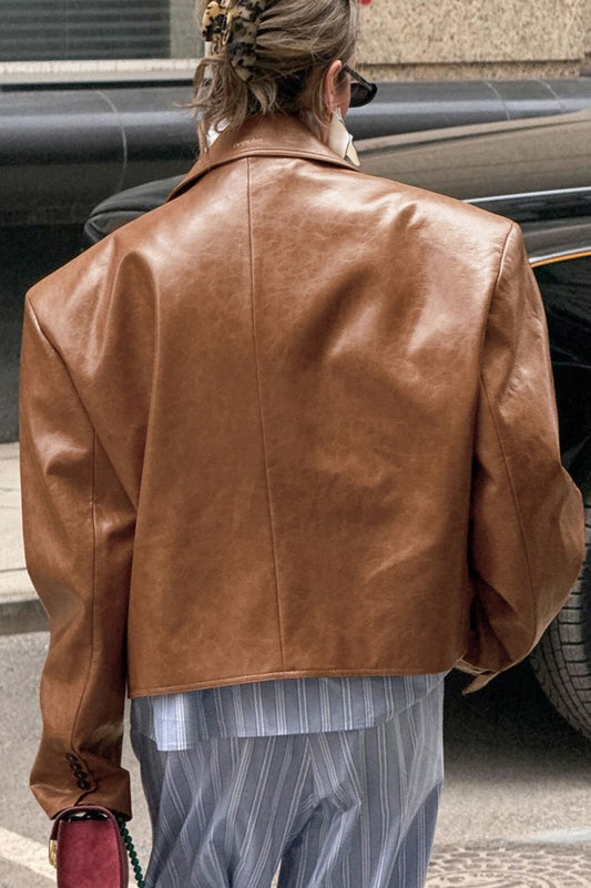 WW | Stil PU Lederjacke