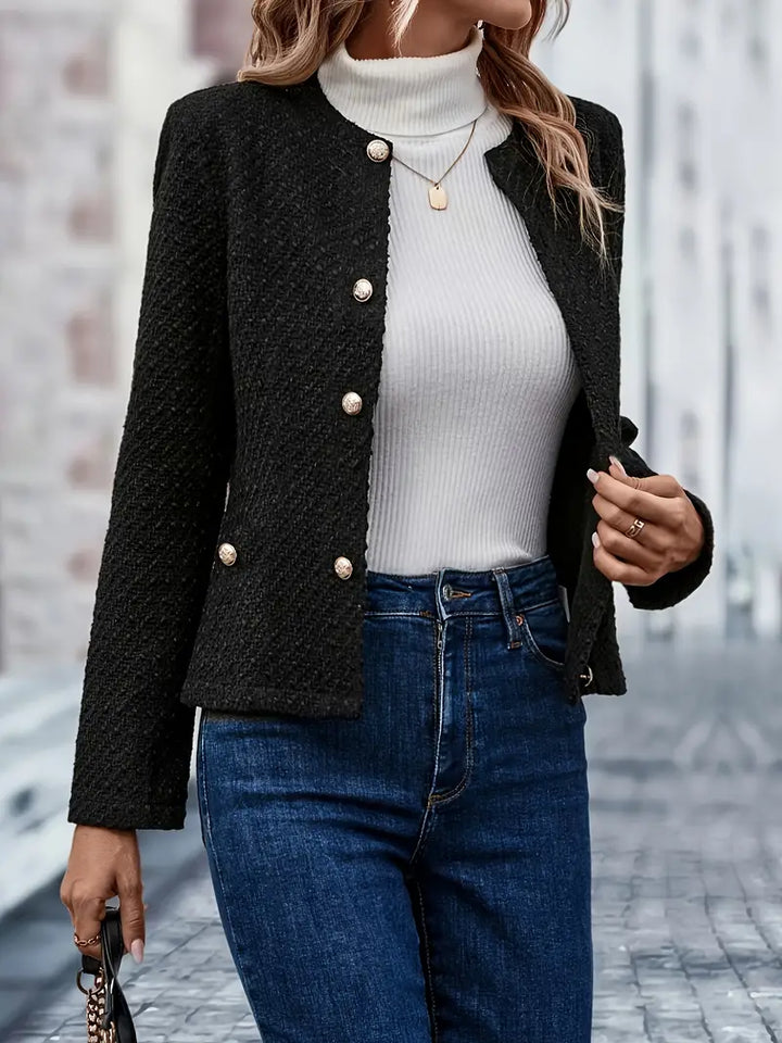 WW | Solid-colored single-breasted jacket