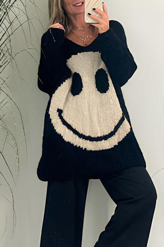 WW | Eleganter Smiley-Langarmpullover für Damen