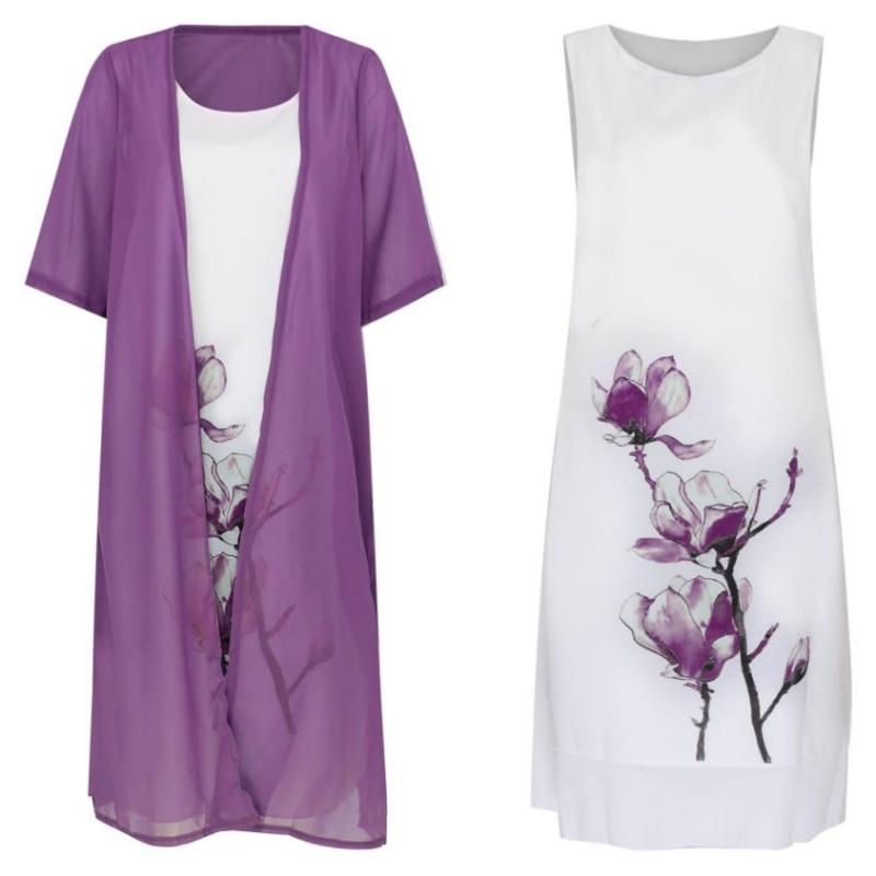 WW | Stilvolles Anzugskleid Mit Blumenmuster