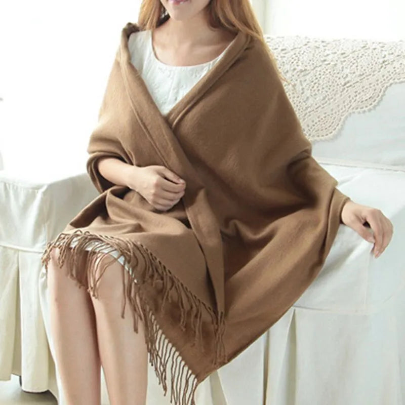 WW | Luxurious Diamond-Patterned Cashmere Scarf