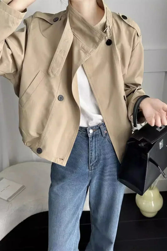 WW | Cropped Casual Lockere Jacke