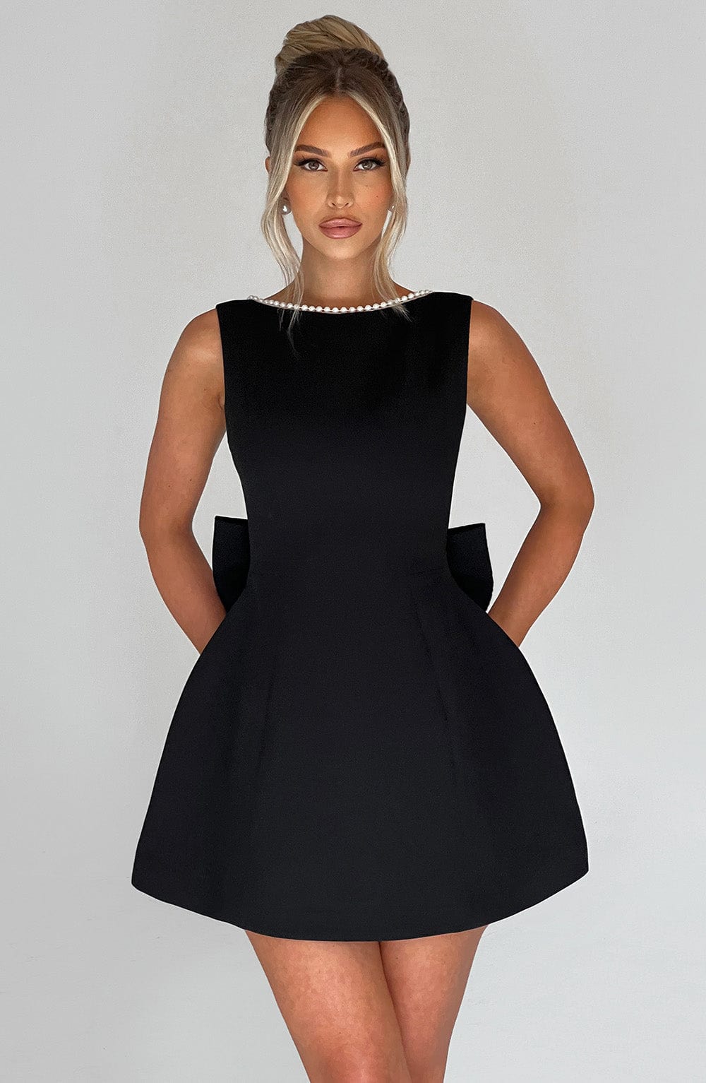 Gliona™ | Dress with Pearl Trim