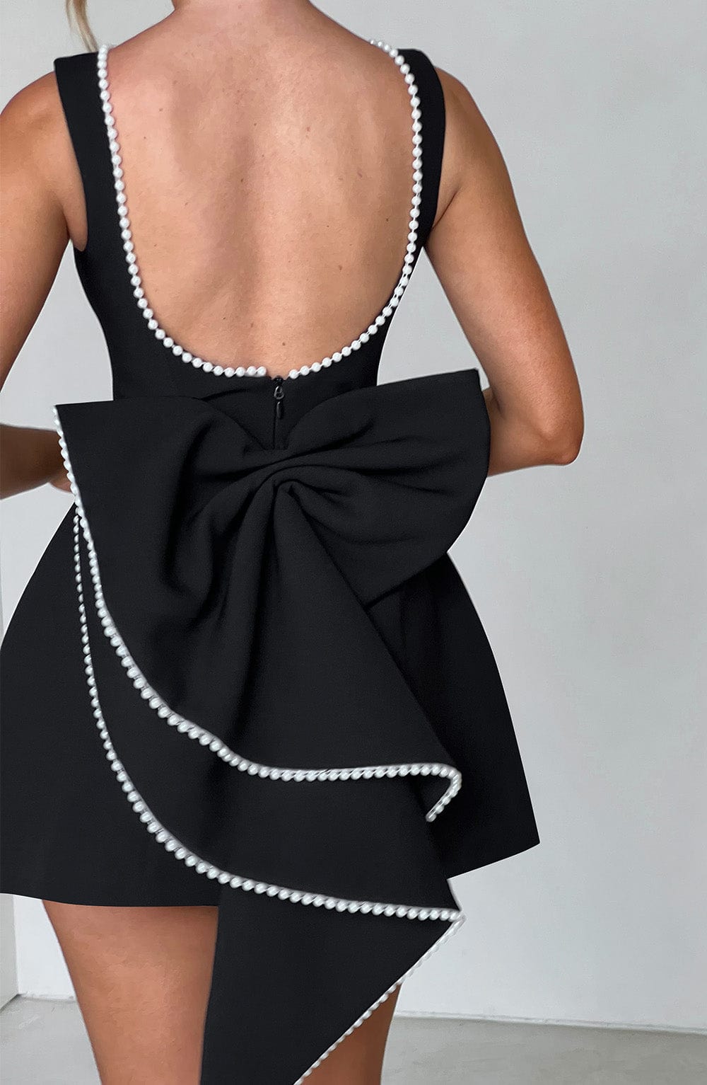 Gliona™ | Dress with Pearl Trim