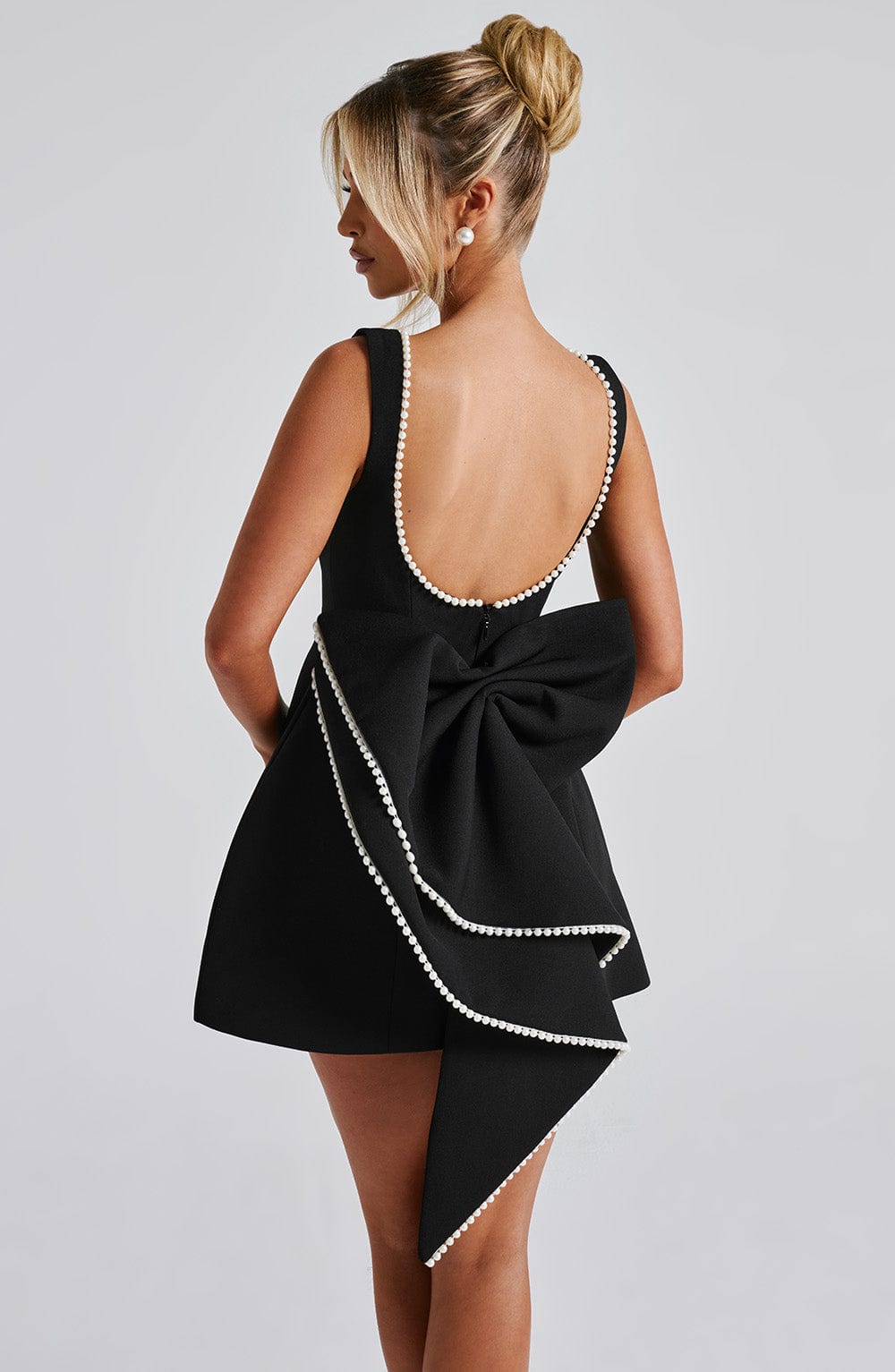Gliona™ | Dress with Pearl Trim