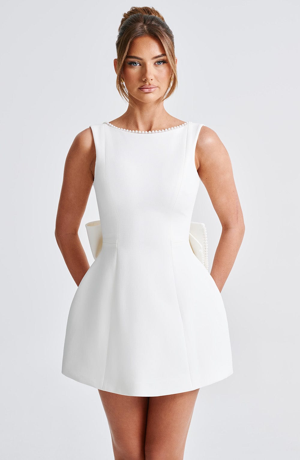 Gliona™ | Dress with Pearl Trim