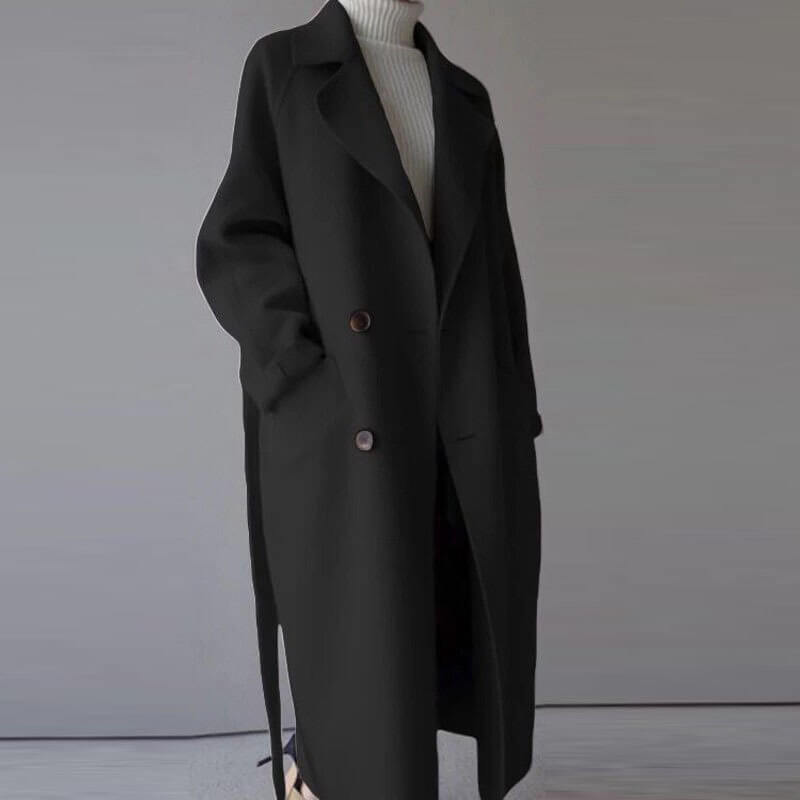 WW | Wool Blend Coat - Soft Beige - Belted Style - Winter Essential