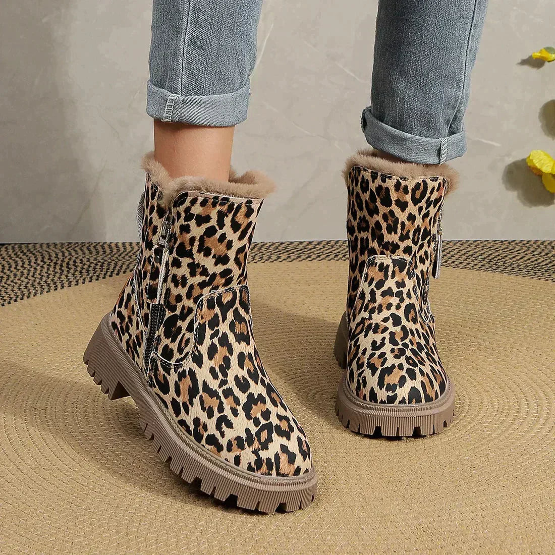 WW | Stiefeletten mit Leopardenmuster für trendige Outfits