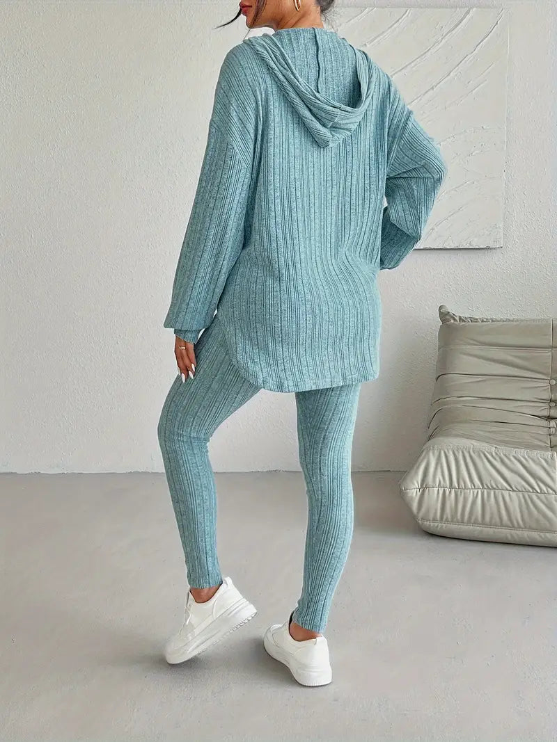WW | Geripptes Strick-Loungewear-Set