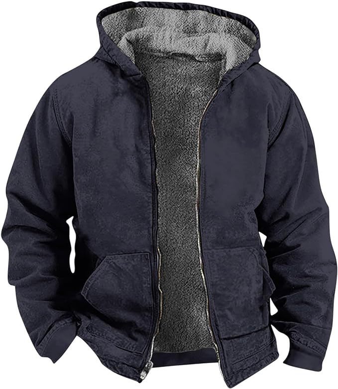 WW | Fleece-Lined Waterproof and Windproof Jacket for Men