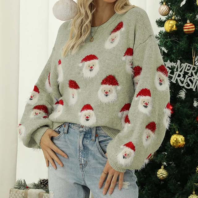 WW | Weihnachtlicher Strickpullover mit Rentiermotiv