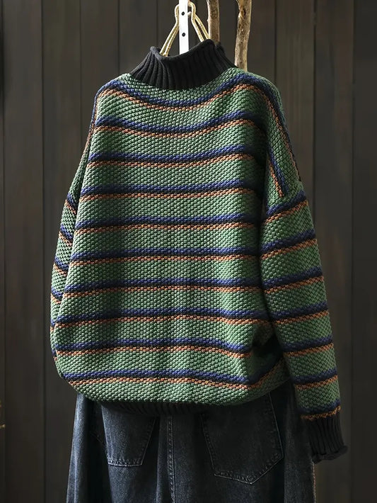 WW | Streifen Strickpullover