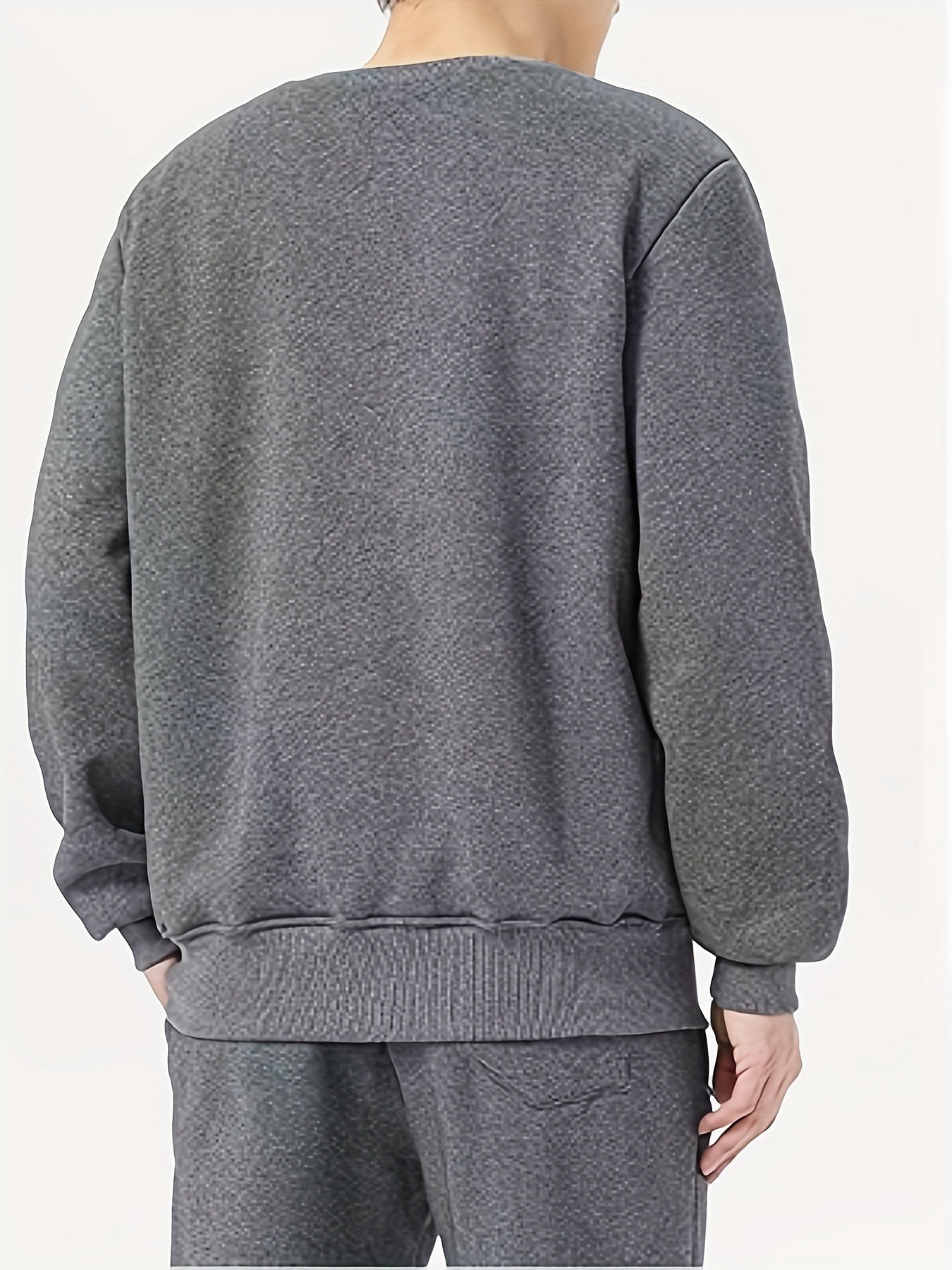 WW | einfarbiger Baumwolle Sweatshirt für Männer - Perfekt für den Alltag