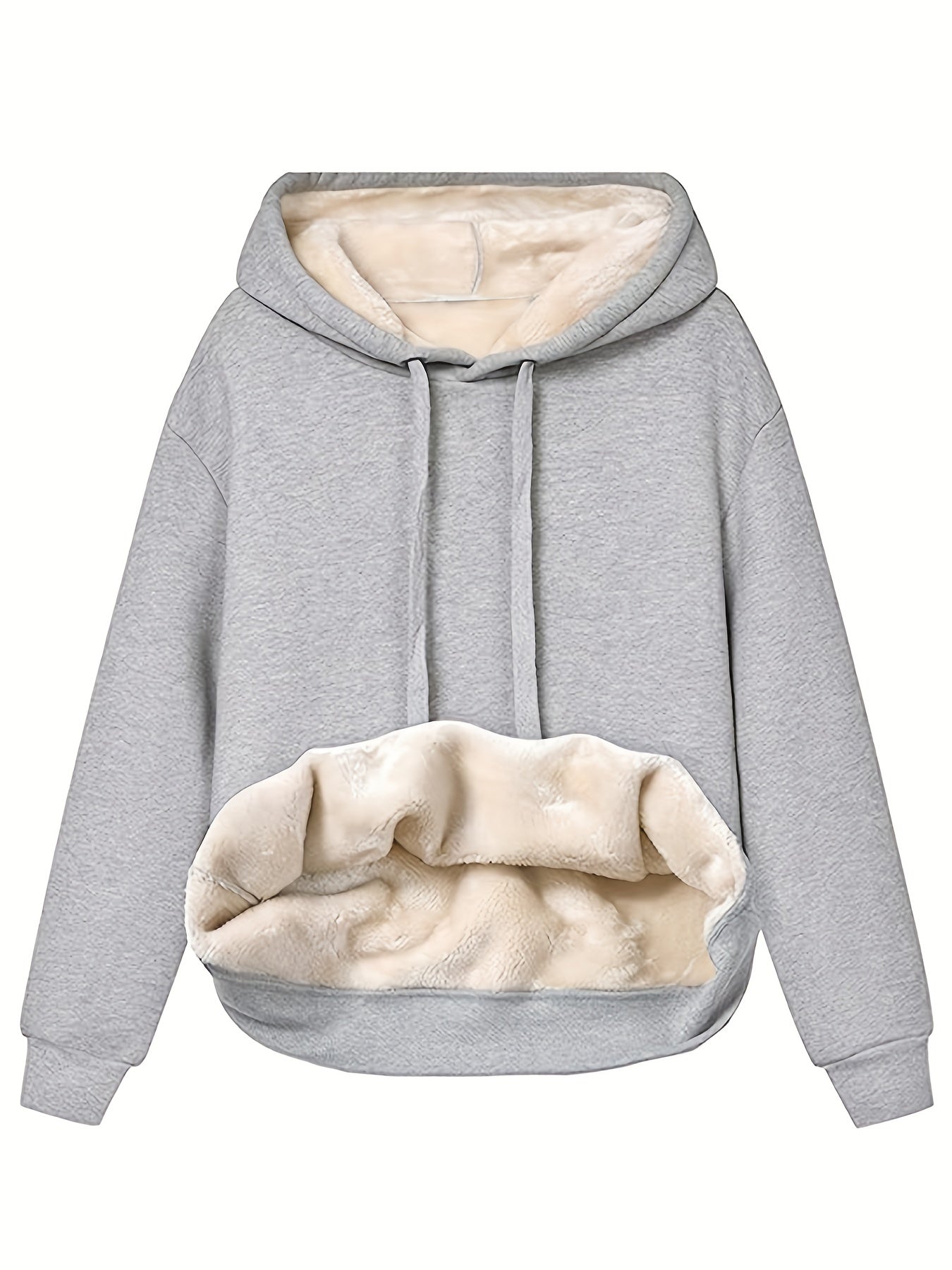 WW | Fleece Pullover Hoodie mit Kapuze für Damen - Perfekt für Outdoor-Aktivitäten