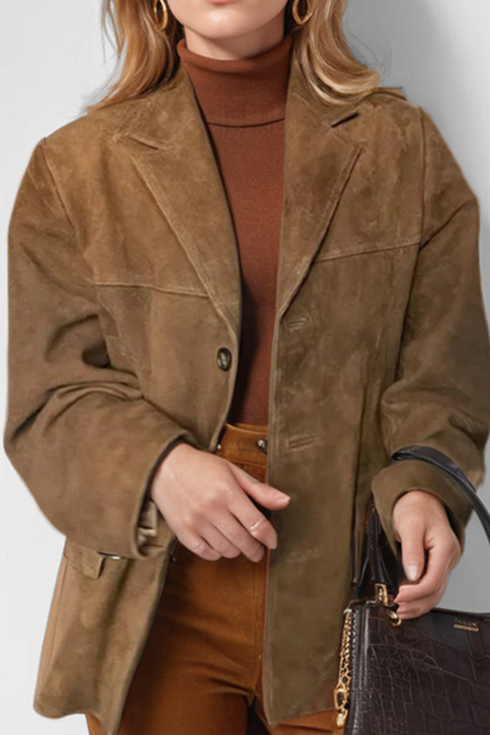 WW | Vintage braune Jacke mit Klappentaschen und Knöpfen