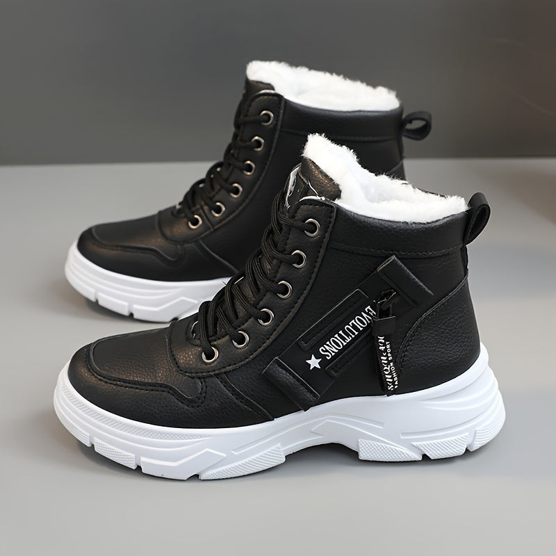 Coline | Lined Platform Sole Snow Boots