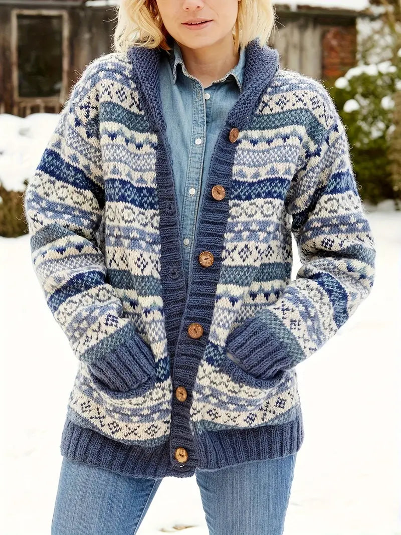 WW | Streifenmuster-Cardigan