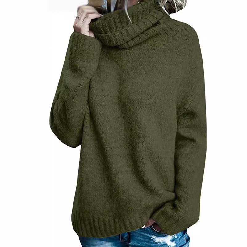 WW | Oversized Rollkragenpullover - Lässiger Strickpullover für Alltag & Freizeit