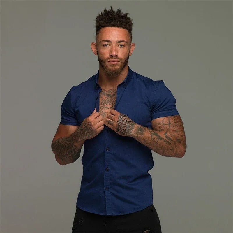 WW | Black Lightweight Business Shirt for Men