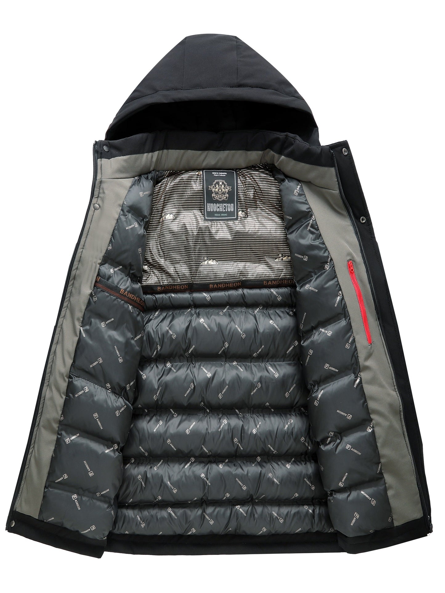 WW | Thermo Jacket with Detachable Hood Winter Jacket for Men - Perfect for Outdoor Activities