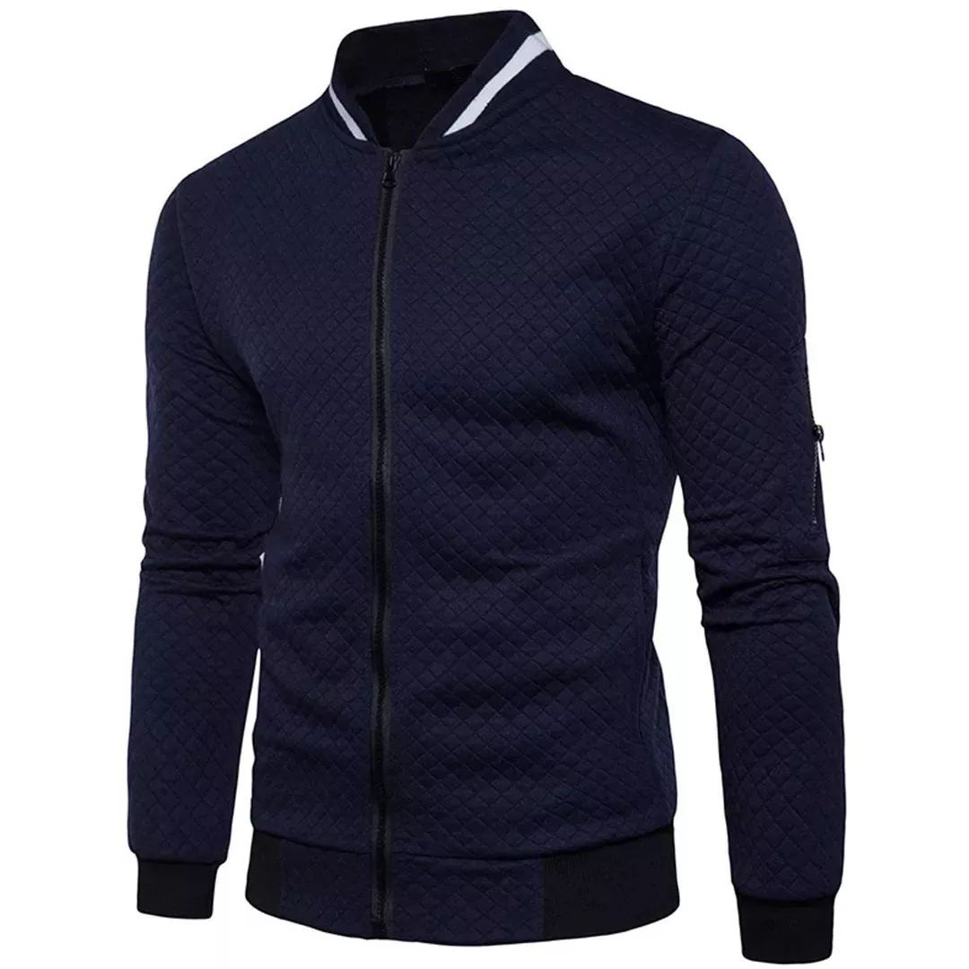 WW | Jacquard Zip-Bomberjacke