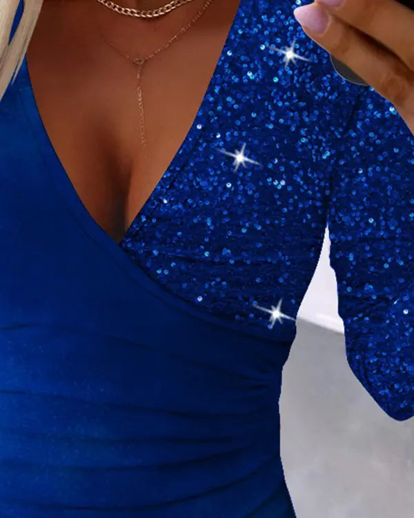 WW | Contrasting sequins and ruffles