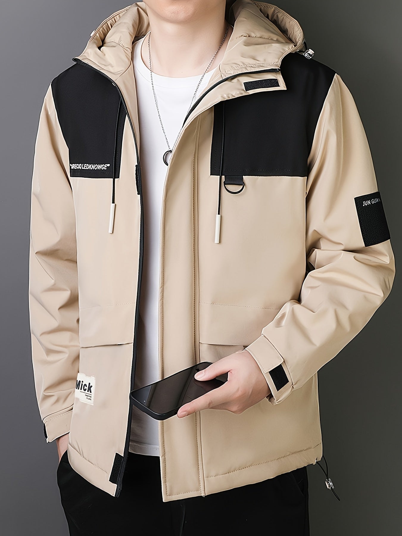 WW |  Übergangsjacke - Winddichte Streetwear Jacke mit Kapuze & Utility-Taschen