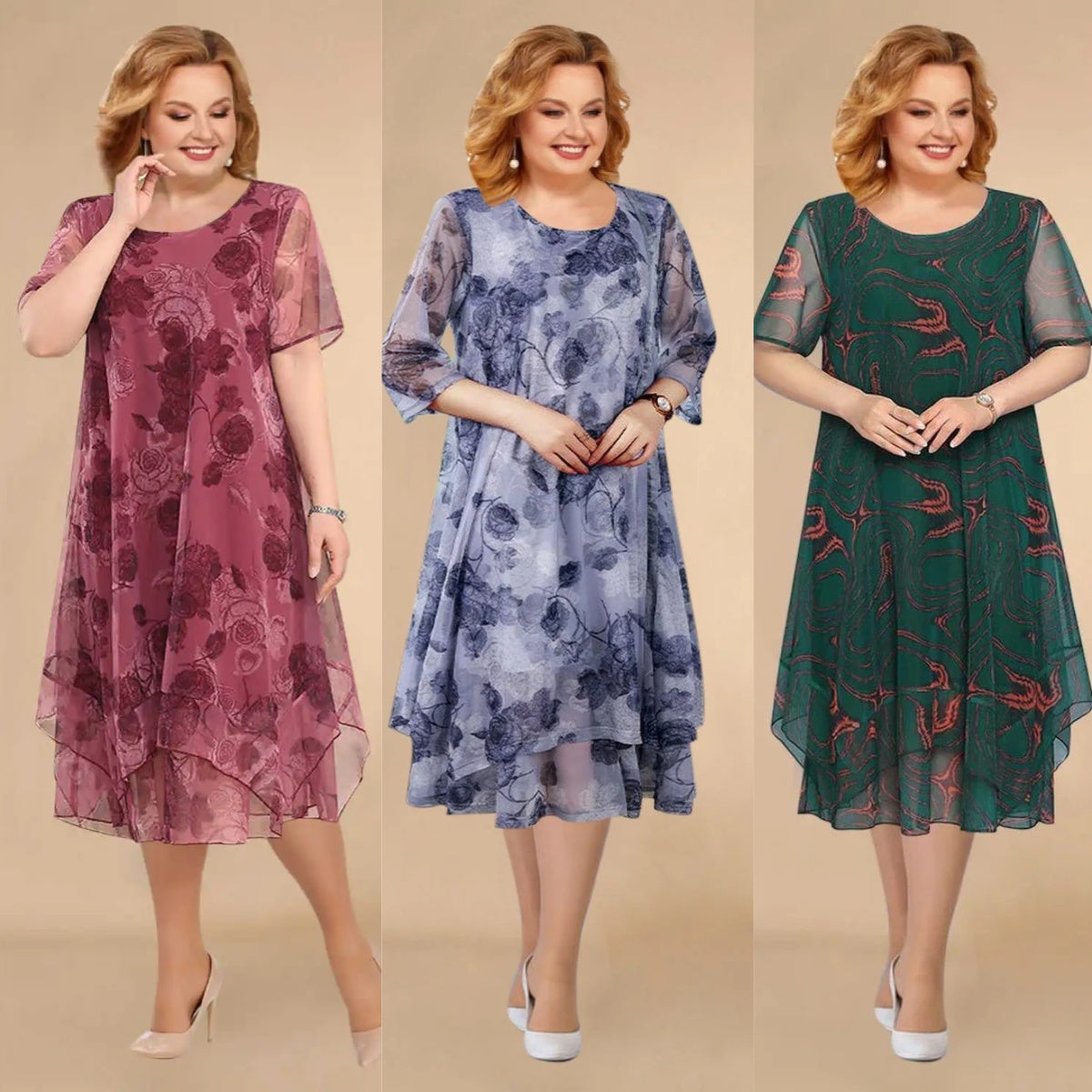 WW | Blüten Chiffonkleid