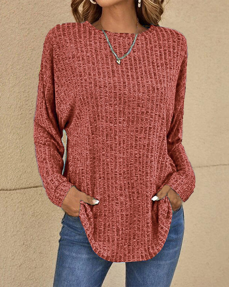 WW | Crew-Neck Top with Long Sleeves