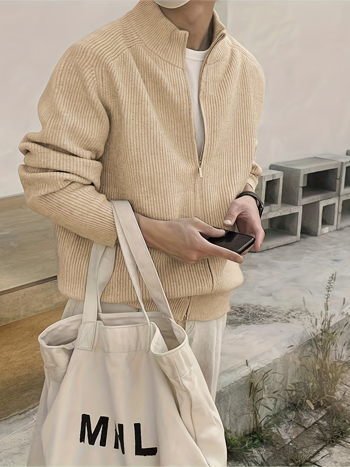 WW | Men's Zip-Up Cardigan
