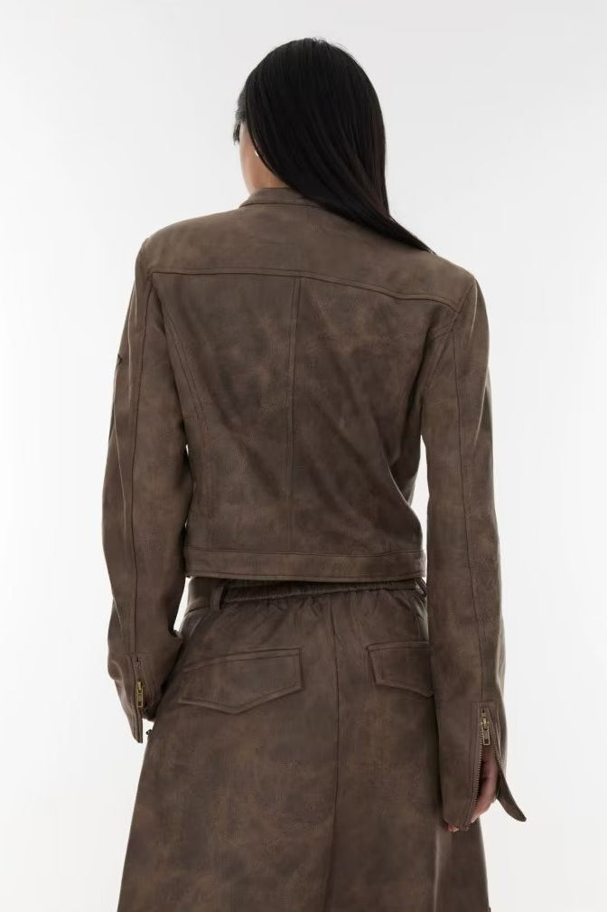 WW | Batik Stand-Up Collar Jacket