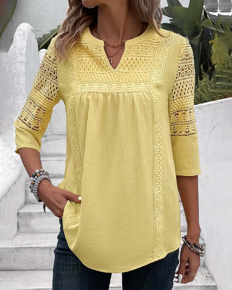 WW | Top with 3/4 sleeves