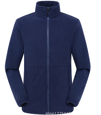 Damen Fleecejacke mit hochschließendem Kragen und seitlichen Taschen WW