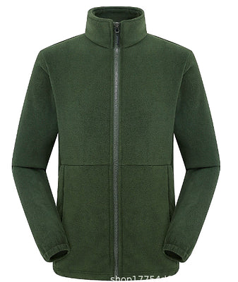 Women's fleece jacket with high-closing collar and side pockets WW