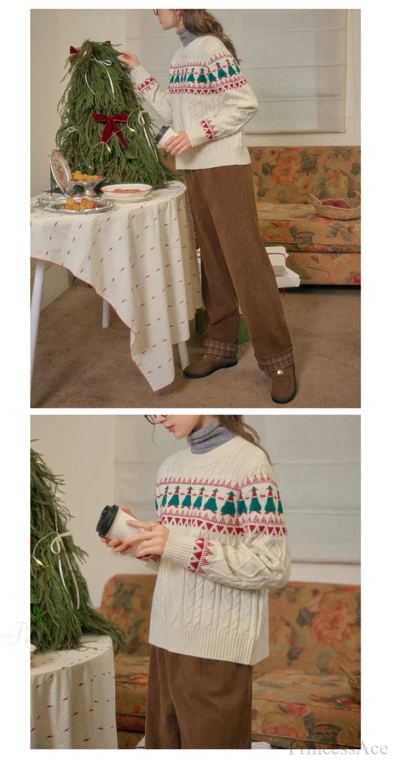 WW | Weihnachtsbaum Vintage Fair Isle Pullover