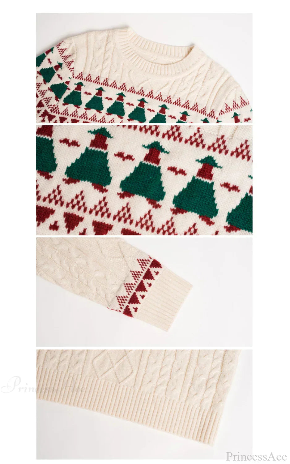 WW | Weihnachtsbaum Vintage Fair Isle Pullover