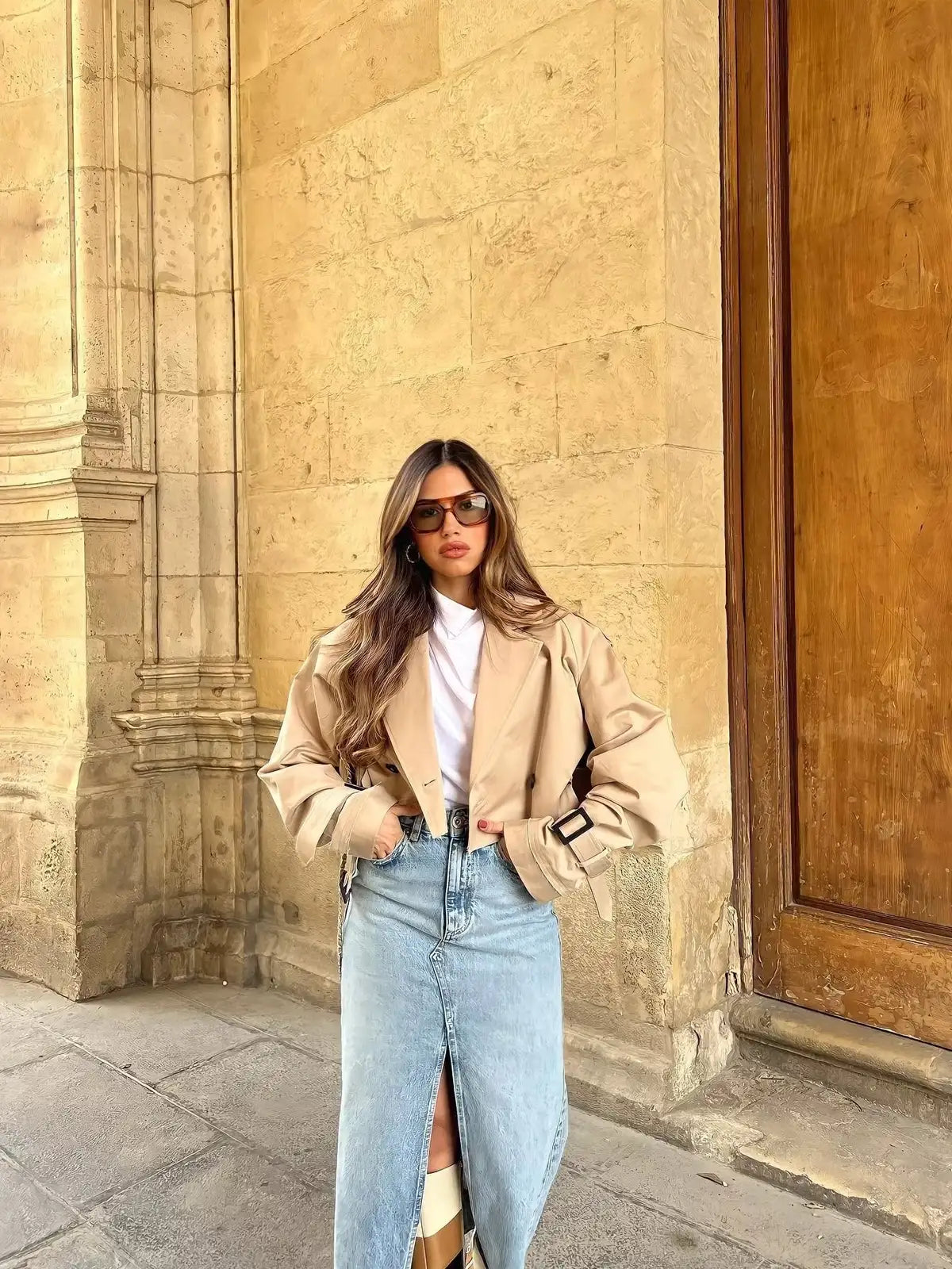 WW | Kürzer Trenchcoat