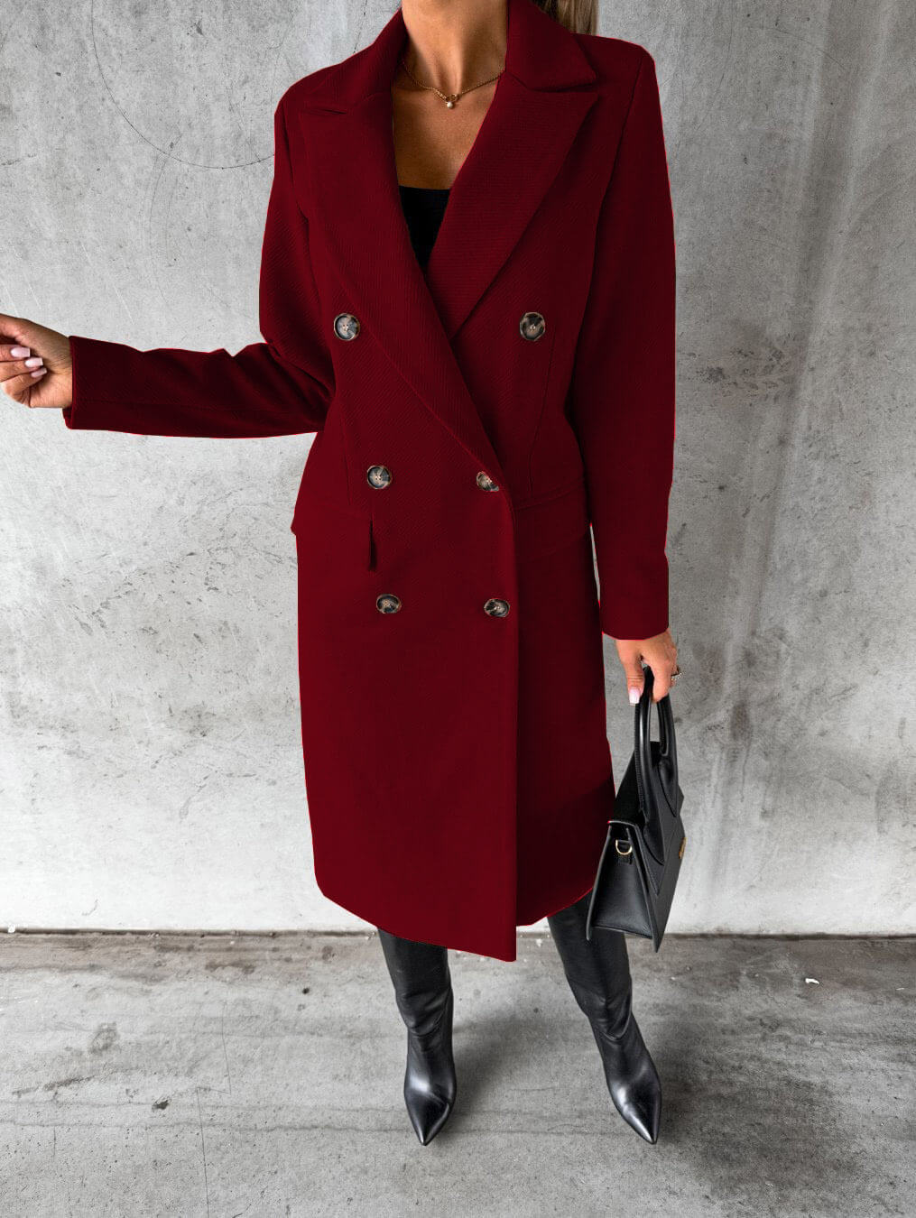 WW | Damen Winter Trenchcoat - Zweireihig